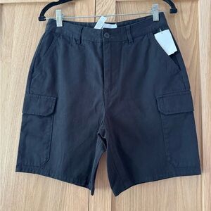 Topman black Cargo Shorts for Men